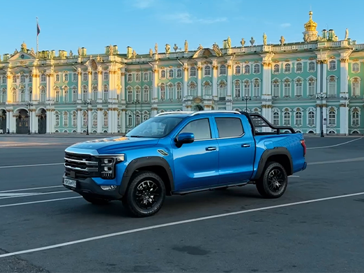 Изображение на странице Foton Пикапы на официальном сайте