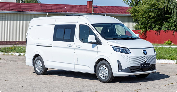 Изображение на странице Foton Грузопассажирский автомобиль на официальном сайте