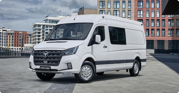 Изображение на странице Foton Грузопассажирский автомобиль на официальном сайте