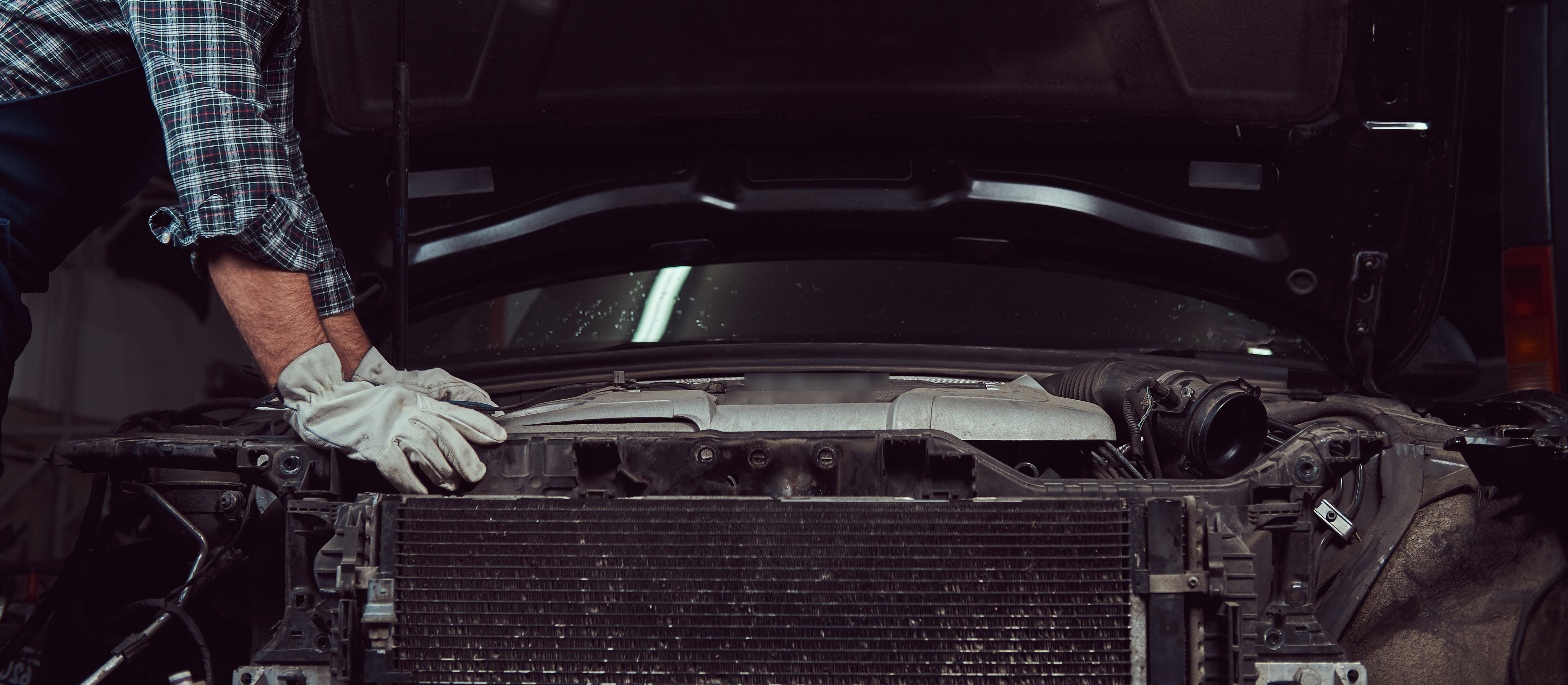 Мойка радиатора BMW. Автопорт