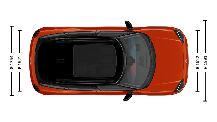 Mini&nbsp;Aceman Размеры ООО «БМВ Русланд Трейдинг»