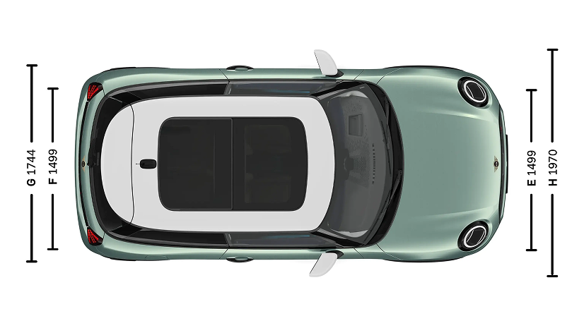 Mini Cooper3 Размеры ООО «БМВ Русланд Трейдинг»