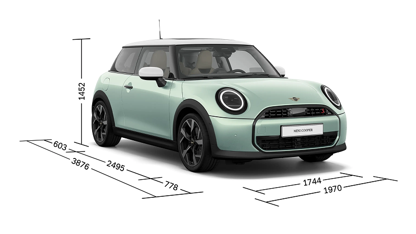 Mini Cooper3 Размеры ООО «БМВ Русланд Трейдинг»