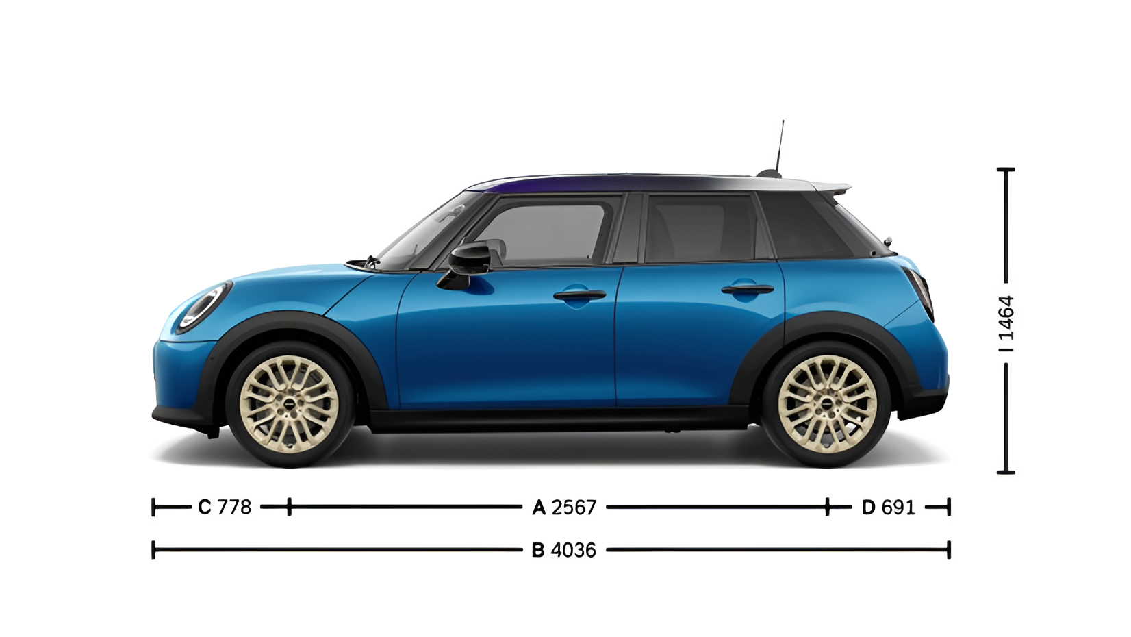 Mini Cooper5 Размеры ООО «БМВ Русланд Трейдинг»