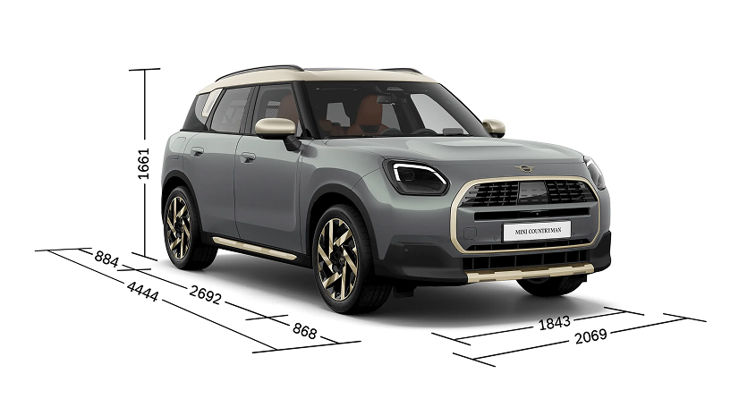 MINI&nbsp;Countryman new Размеры ООО «БМВ Русланд Трейдинг»