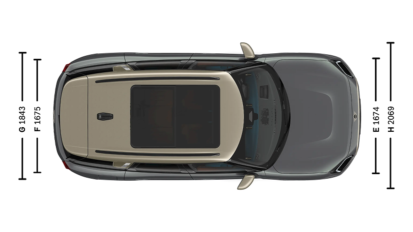 MINI&nbsp;Countryman new Размеры ООО «БМВ Русланд Трейдинг»