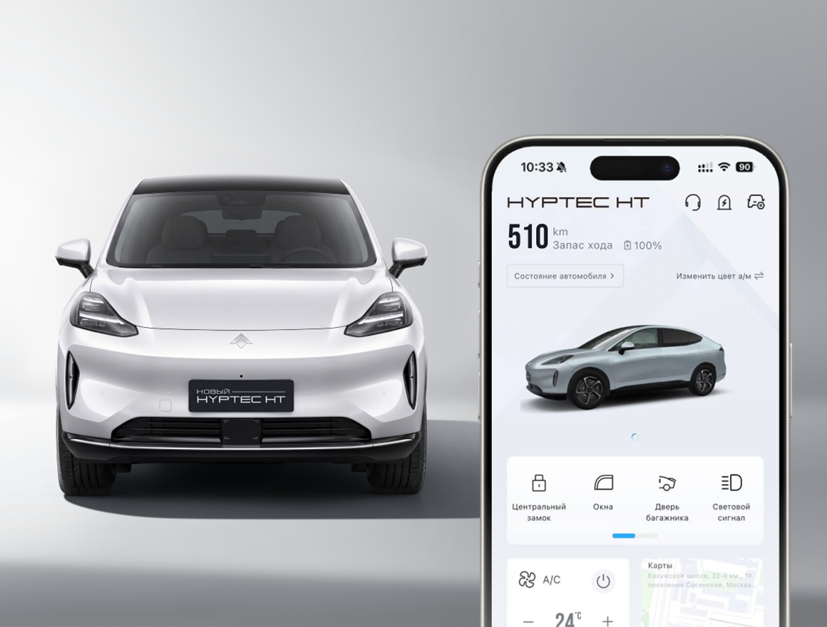 Удаленное управление через приложение GAC Hyptec HT