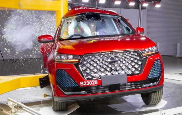 Chery Tiggo 7 Pro разбили в краш-тесте. Кроссовер набрал пять звезд безопасности из пяти возможных